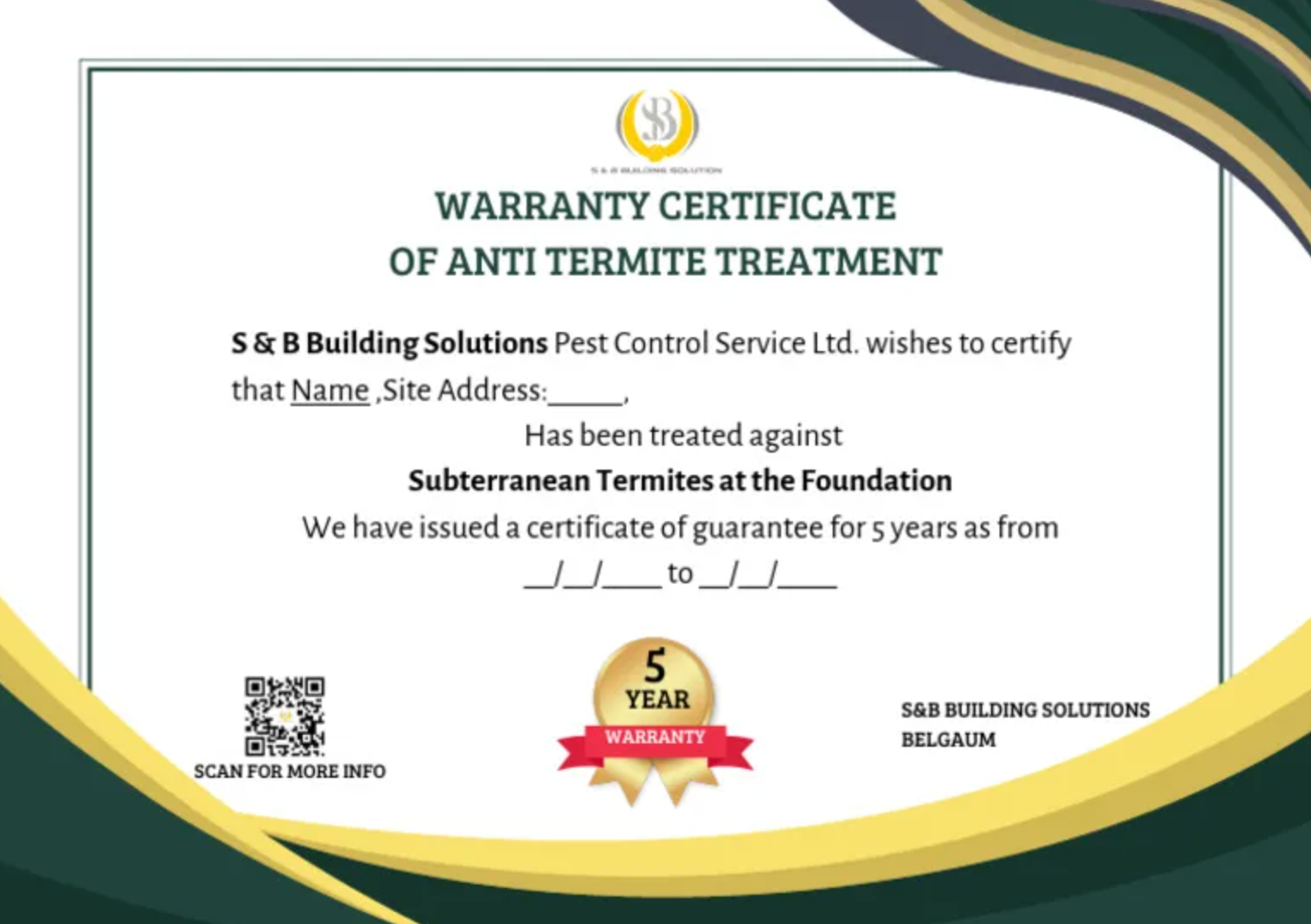 Termite Treatment Warranty and AMC: What You Should Know